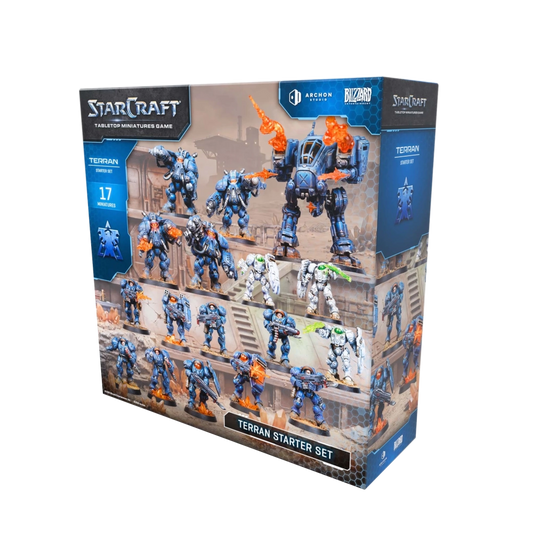 starcraft terran starter set blizzard miniature game
