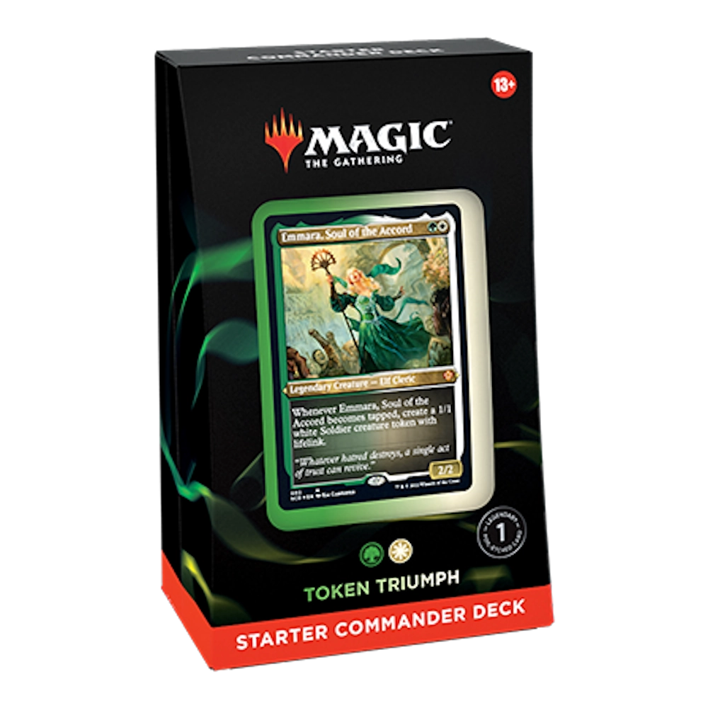 magic the gathering starter commander token triumph
