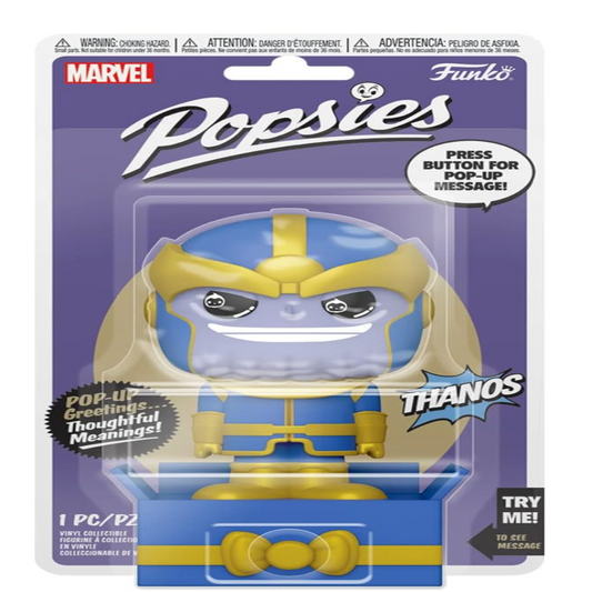 Funko Popsies Marvel Avengers THANOS Pop Up Greeting Oh Snap!