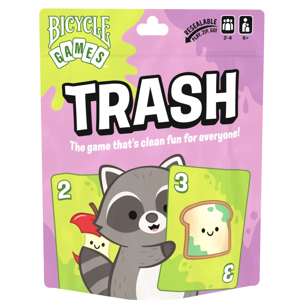 bicycle games trash panda racoon card
