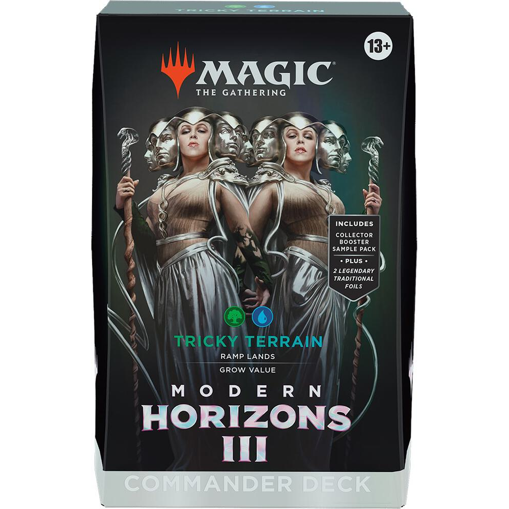 mtg magic gathering modern horizons commander deck tricky terrain