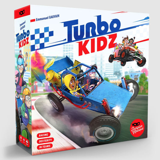 turbo kidz racing dexterity teams draw scorpion masque