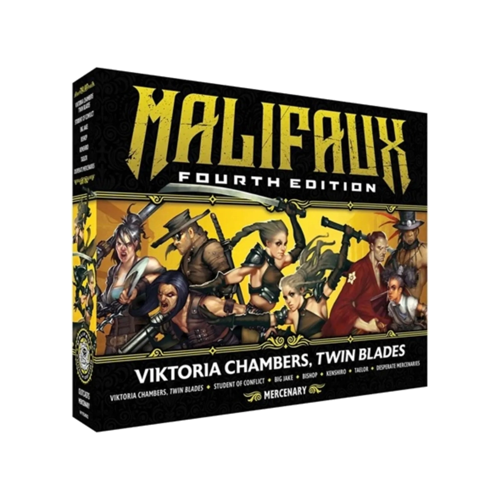 malifaux fourth edition viktoria chambers twin blades miniature
