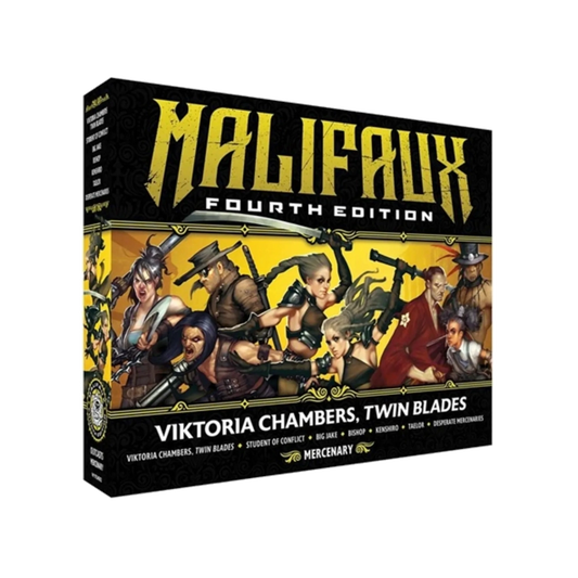 malifaux fourth edition viktoria chambers twin blades miniature