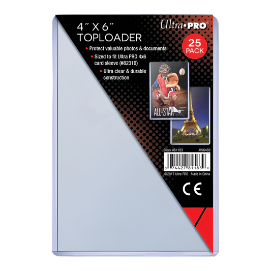 ultra pro card protector toploader clear durable sleeve