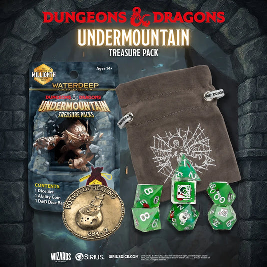 sirius dice undermountain treasure pack blind box dice for dungeons and dragons