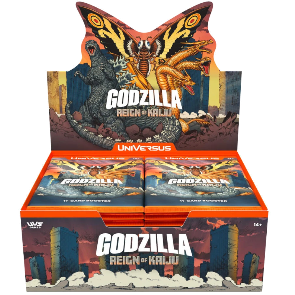 universus godzilla reign of kaiju booster box set