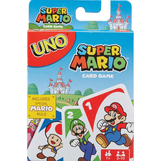 uno super mario brothers card game nintendo star