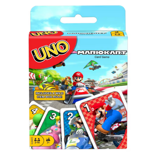 uno mariokart mario kart card game wild item box