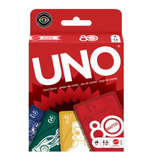 uno anniversary mattel ruby red card game barbie heman