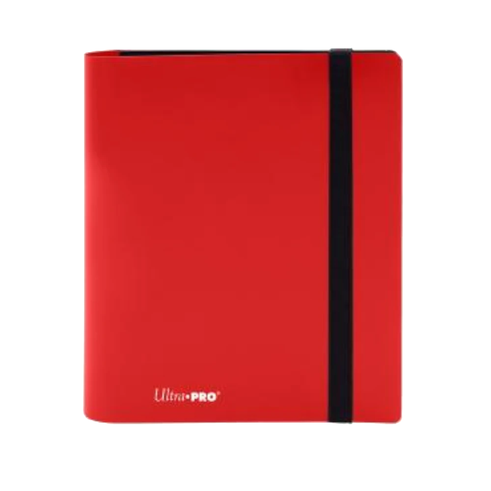 ultra pro apple red 4 pocket card binder