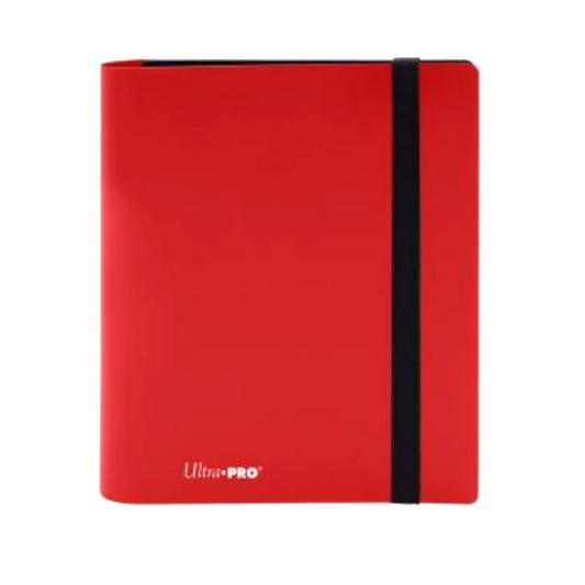 ultra pro apple red 4 pocket card binder