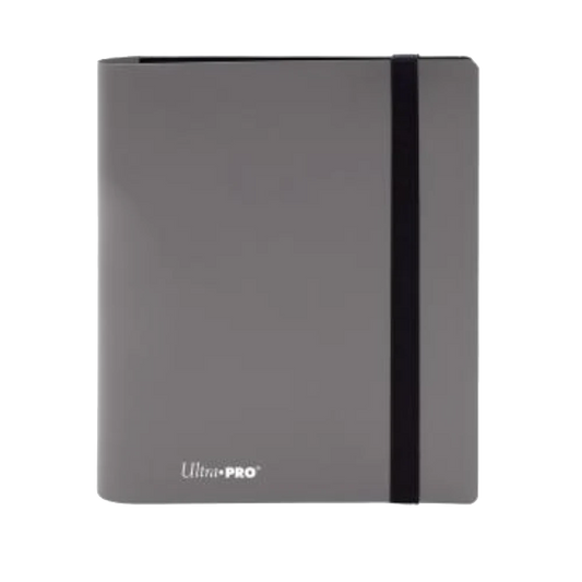 ultra pro 4 pocket card binder smokey grey