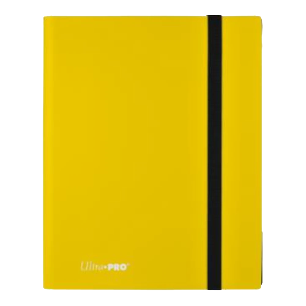 ultra pro card binder lemon yellow 9 pocket
