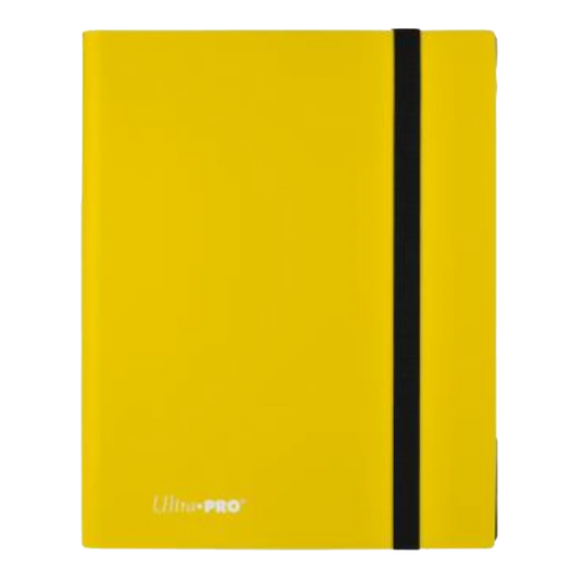 ultra pro card binder lemon yellow 9 pocket