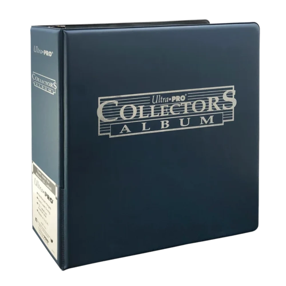 ultra pro collectors album blue 3 inch binder