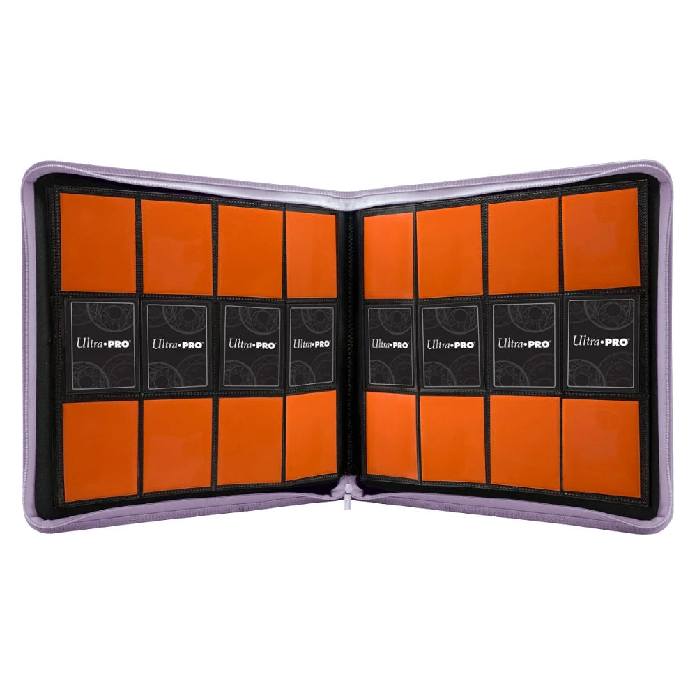 ultra pro zippered binder 12 pocket purple