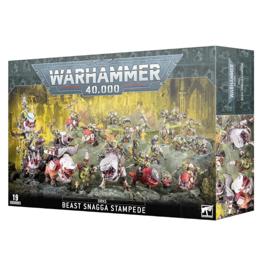 games workshop warhammer orks battleforce beast snagga stamepede