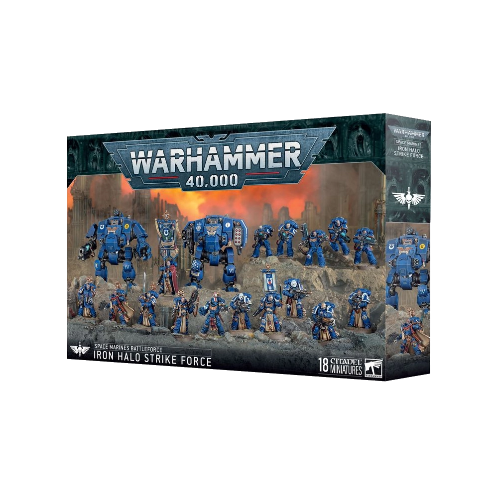 warhammer 40k space marines battleforce iron halo strike force