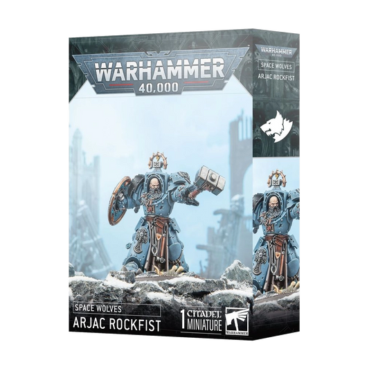 warhammer 40k space wolves arjac rockfist citadel miniature