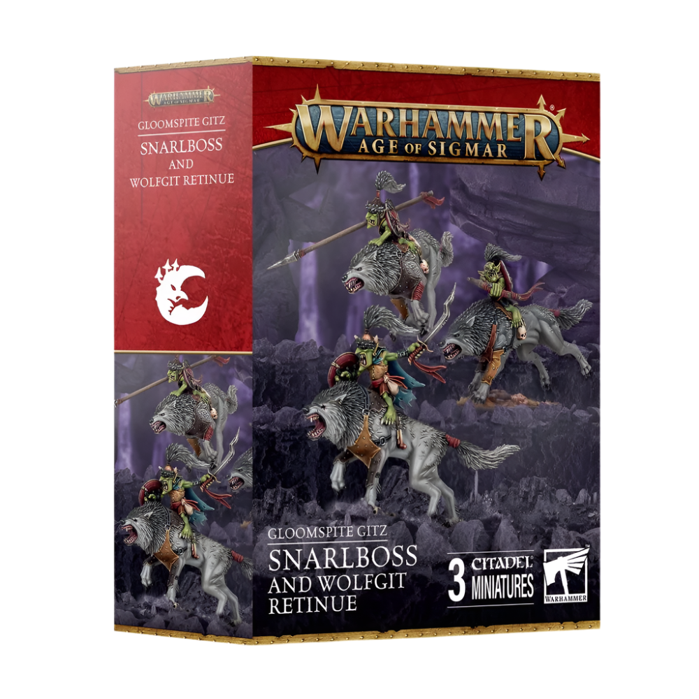 warhammer age sigmar gloomspite gitz snarlboss wolfgit retinue
