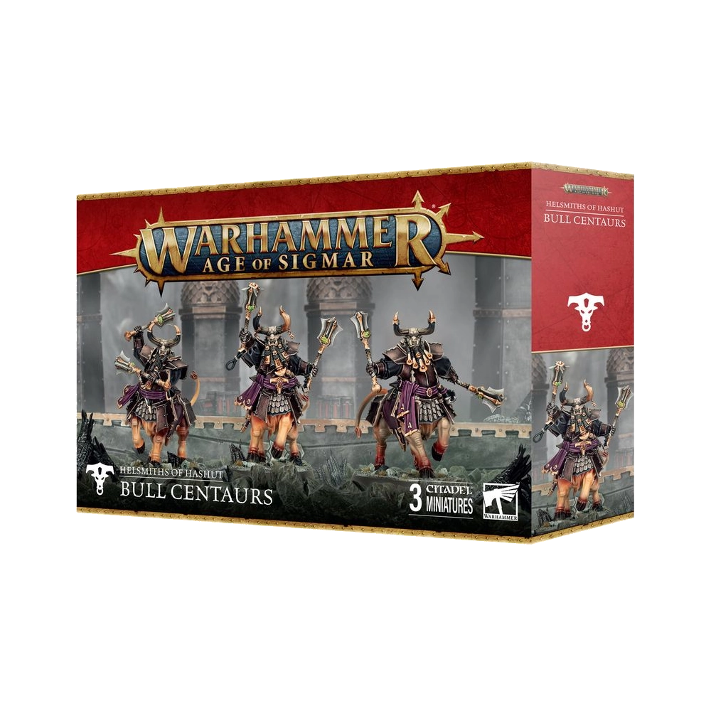 warhammer age sigmar helsmiths hashut bull centaur dwarf