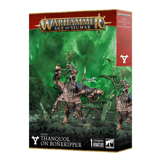 Games Workshop Warhammer Skaven Thanquol On Boneripper Citadel miniature retail box