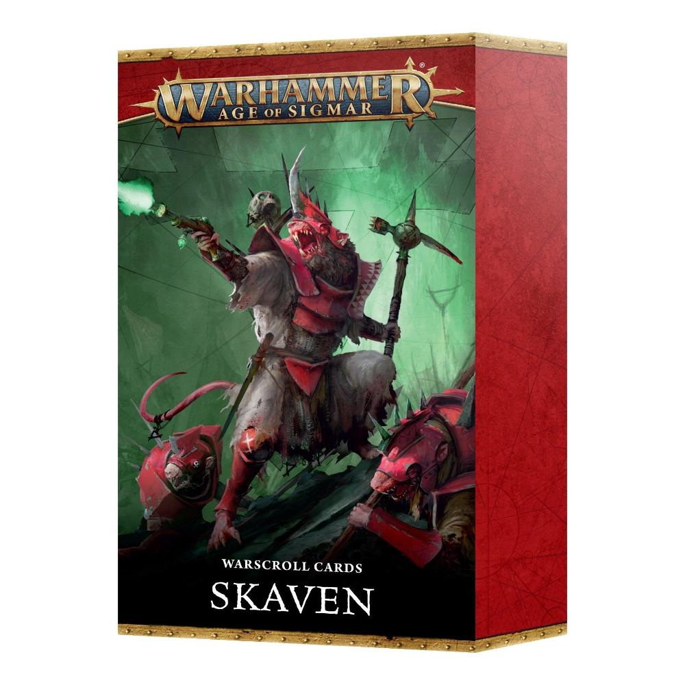 Games Workshop Warhammer AoS Skaven TCG Warscroll Cards retail box