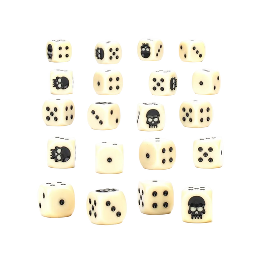 warhammer dice bone colored