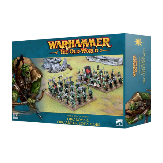 warhammer old world orc boyz arrer mobs fantasy battle