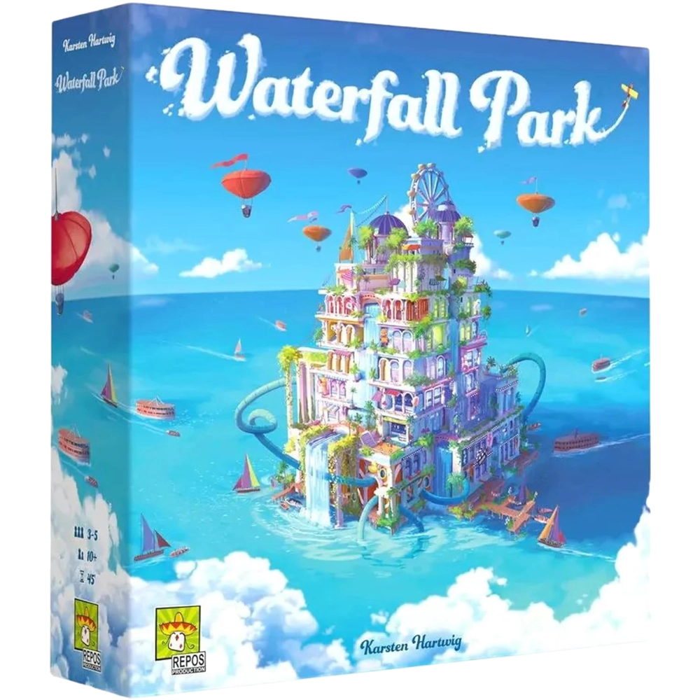 waterfall park board game negotiate construct straegy