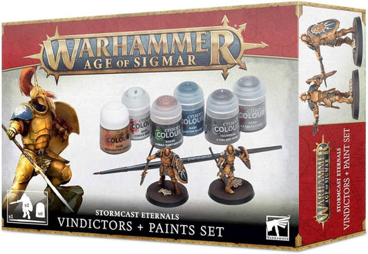 warhammer age sigmar stormcast eternals vindicators paint set