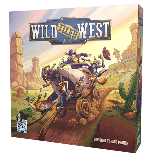 wild tiled west board game dire wolf