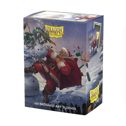 dragon shield christmas brushed art sleeves santa snowman